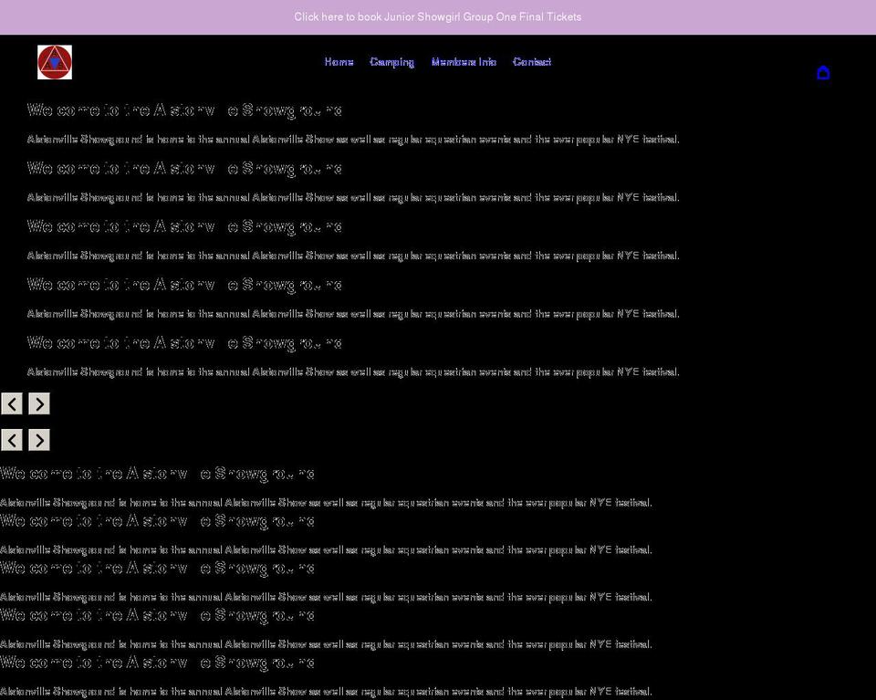 alstonvilleshow.com shopify website screenshot