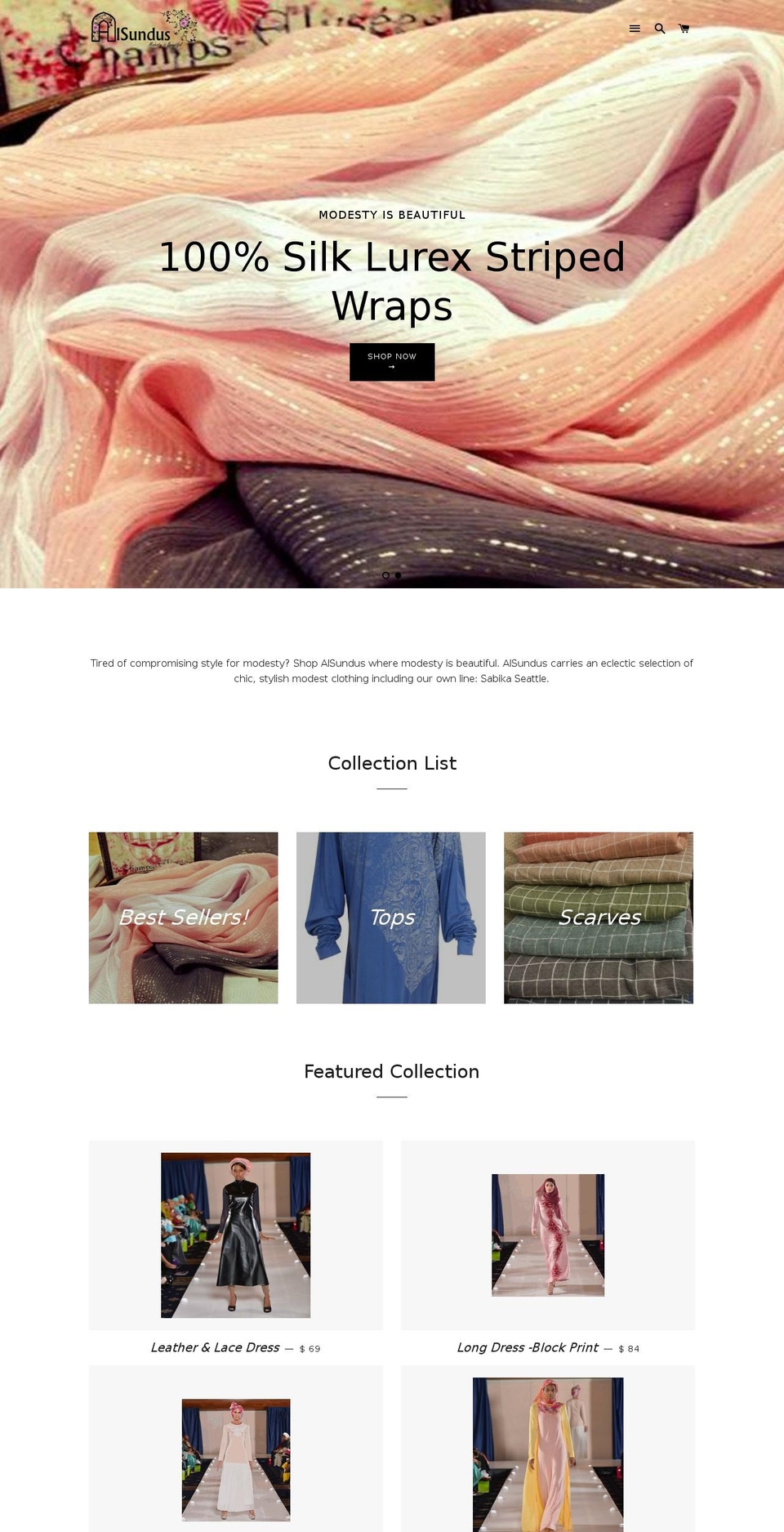 alsundus.com shopify website screenshot