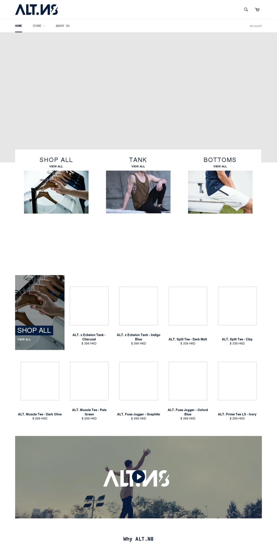 alt-n8.com — Shopify storefront screenshot