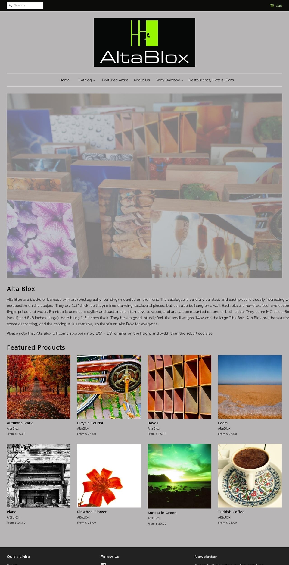 altablox.com shopify website screenshot