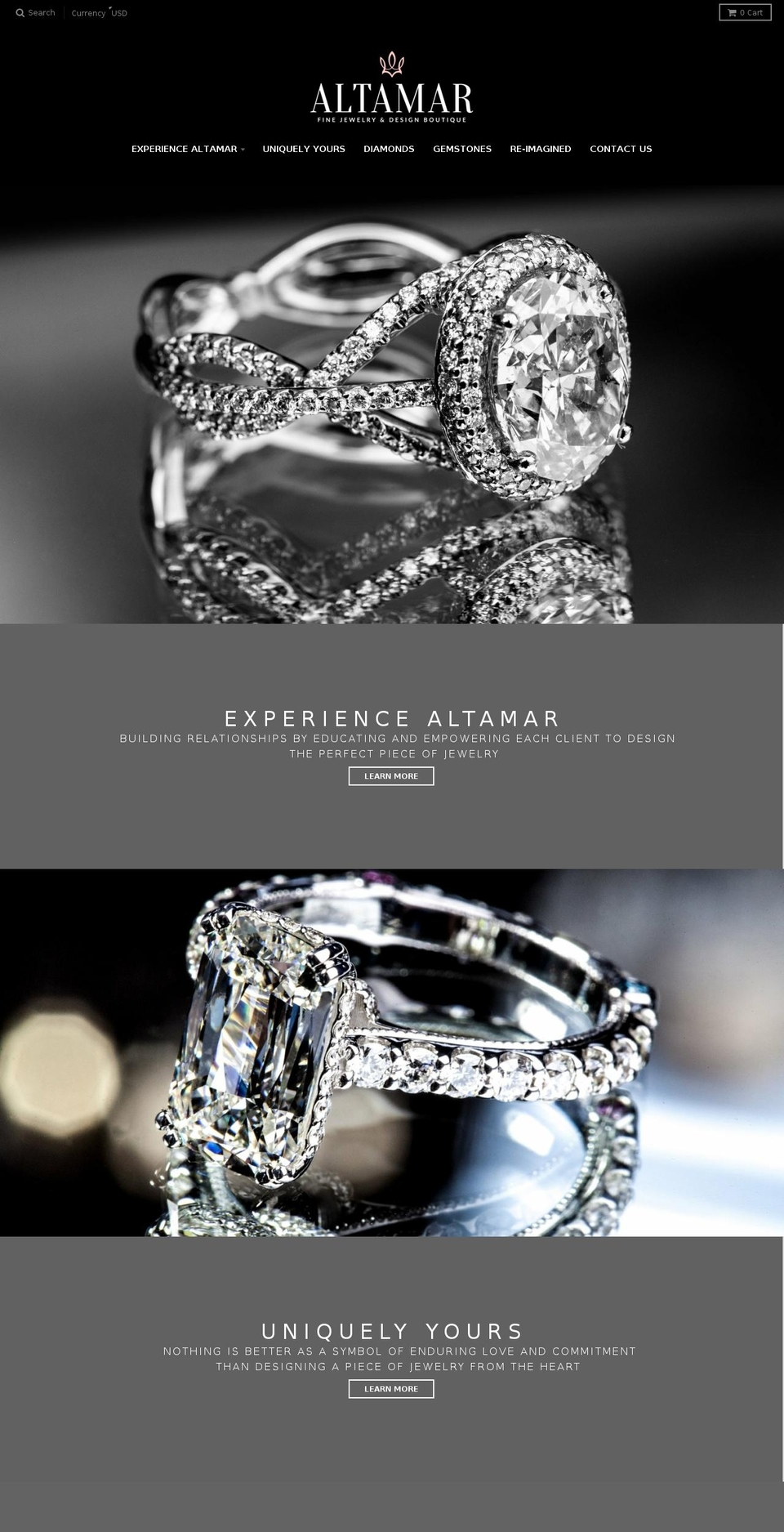 altamarluxe.com — Shopify storefront screenshot