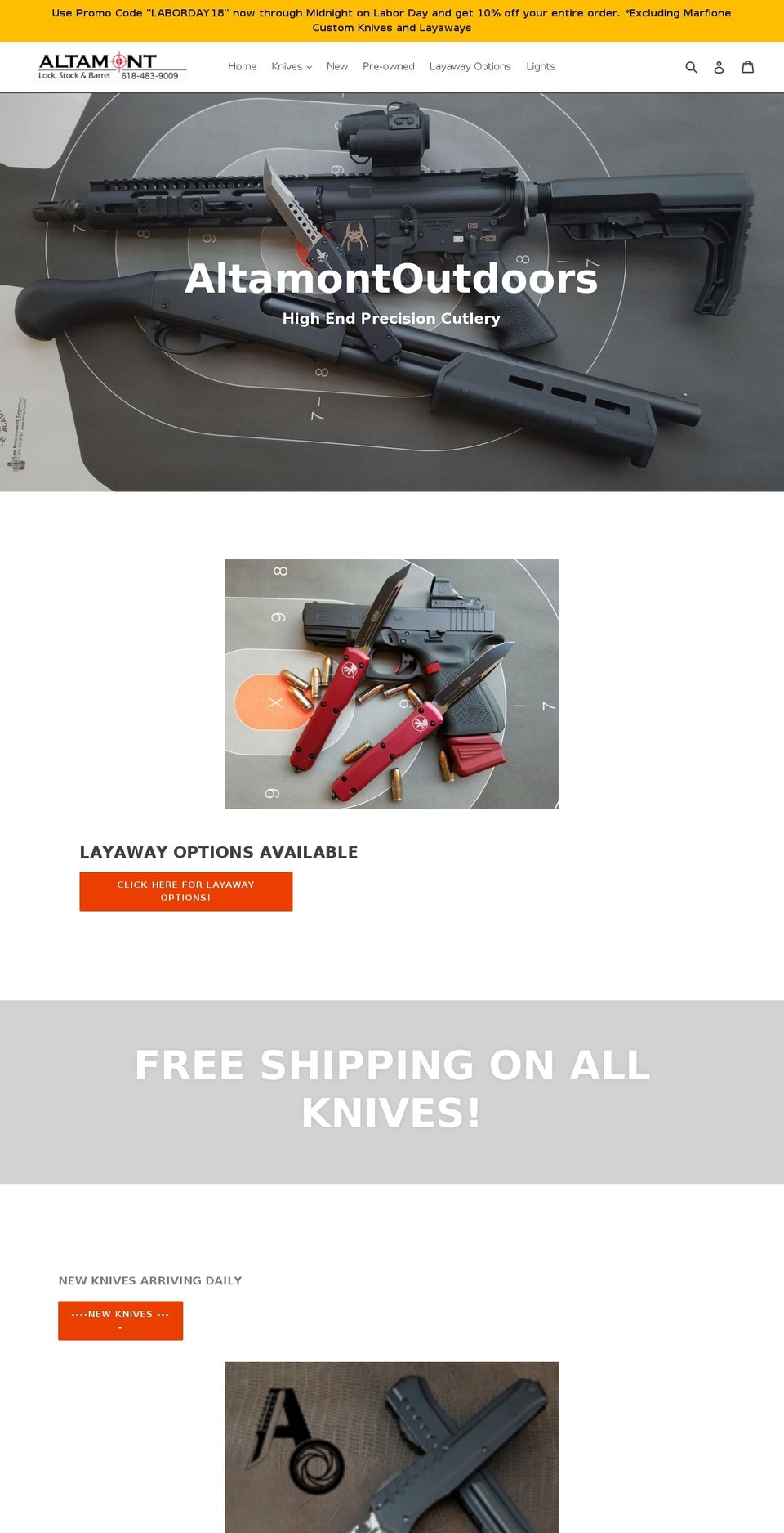 altamontoutdoors.com shopify website screenshot