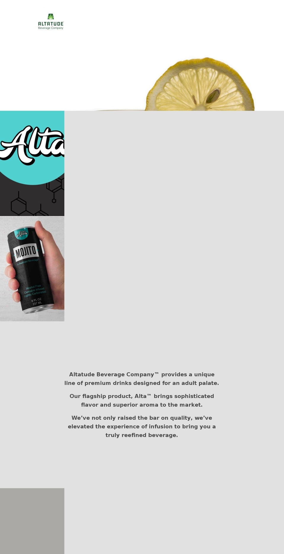 altatude.com shopify website screenshot