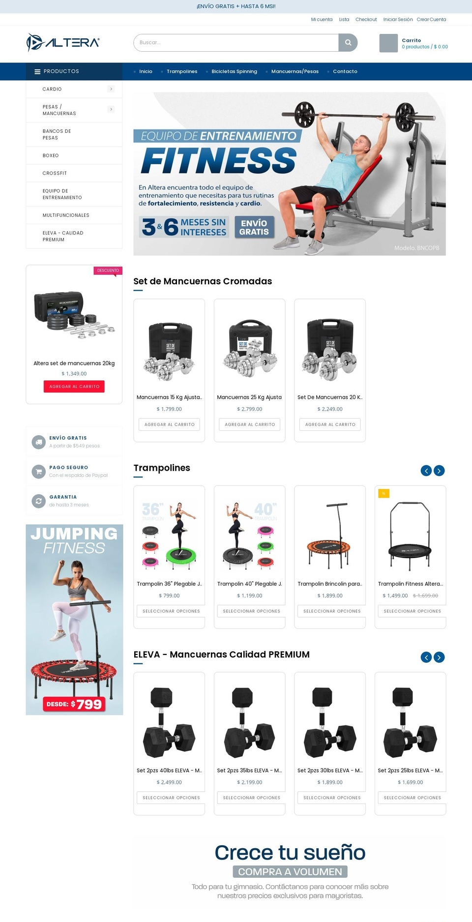 altera.fit shopify website screenshot