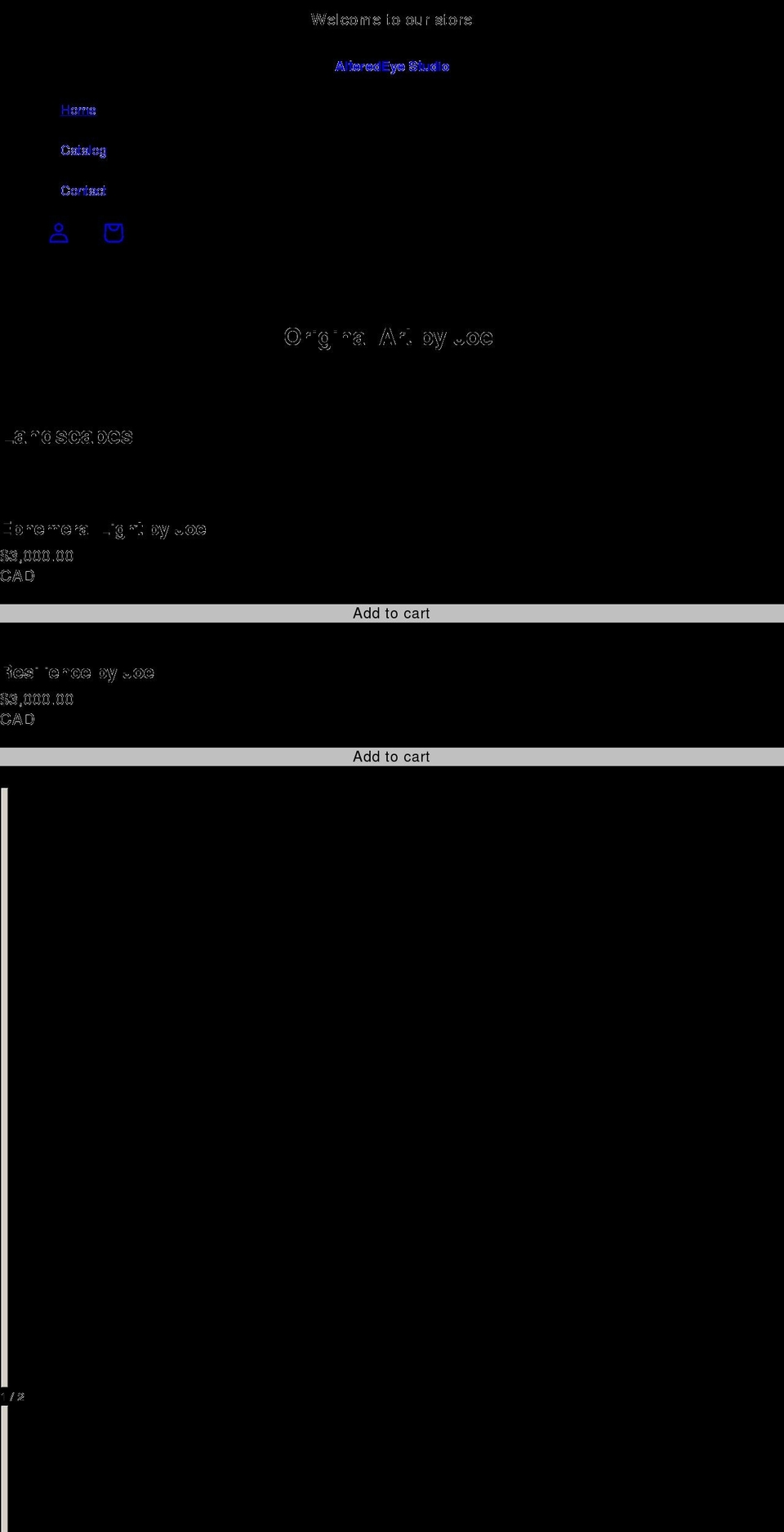alteredeye.ca shopify website screenshot