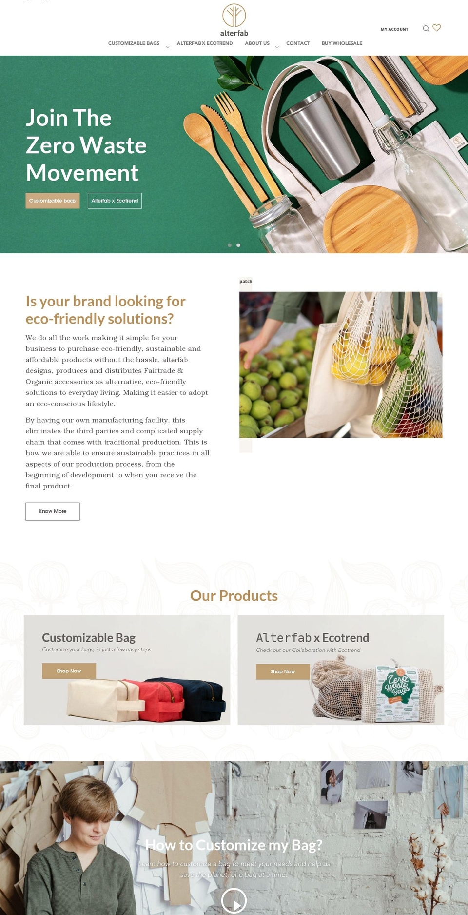 Goodwin Shopify theme site example alterfab.com