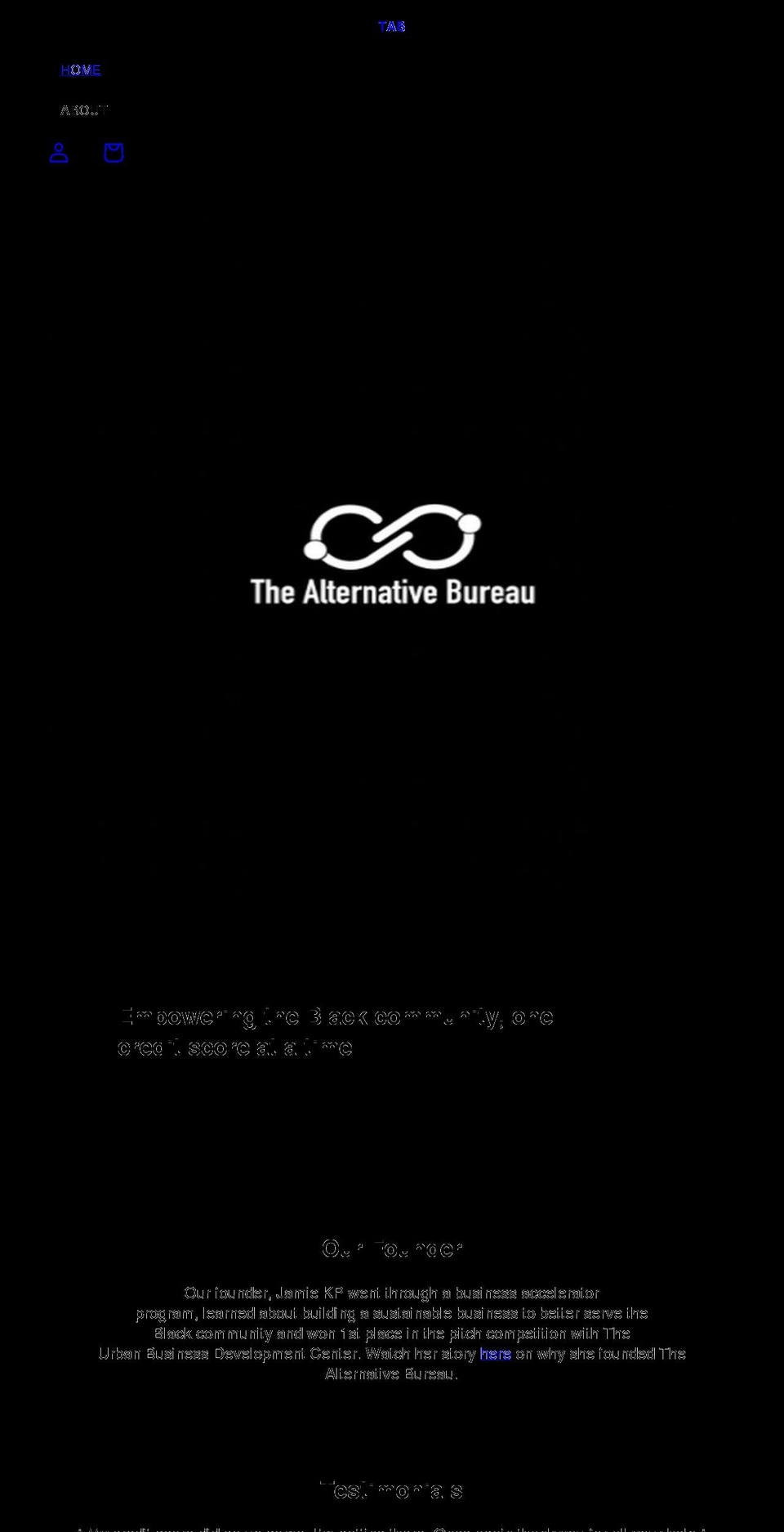 alternativebureau.com shopify website screenshot