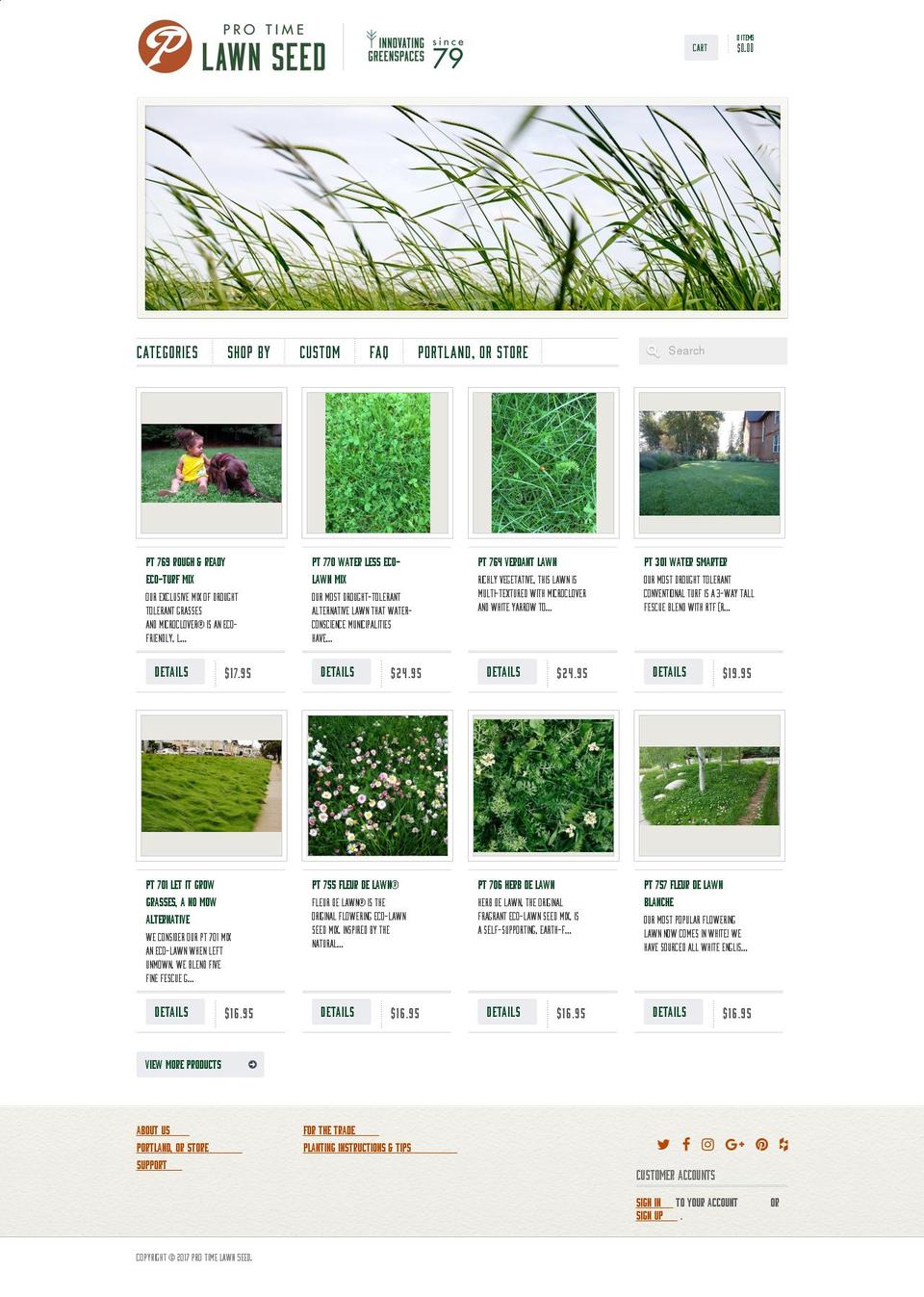 alternativelawns.com shopify website screenshot