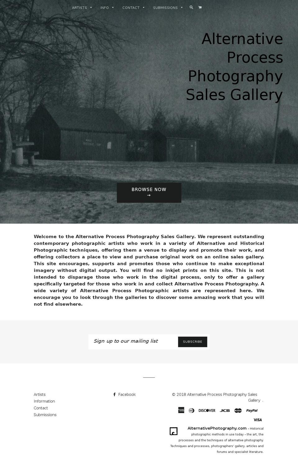 02-26 Shopify theme site example alternativeprocessgallery.com