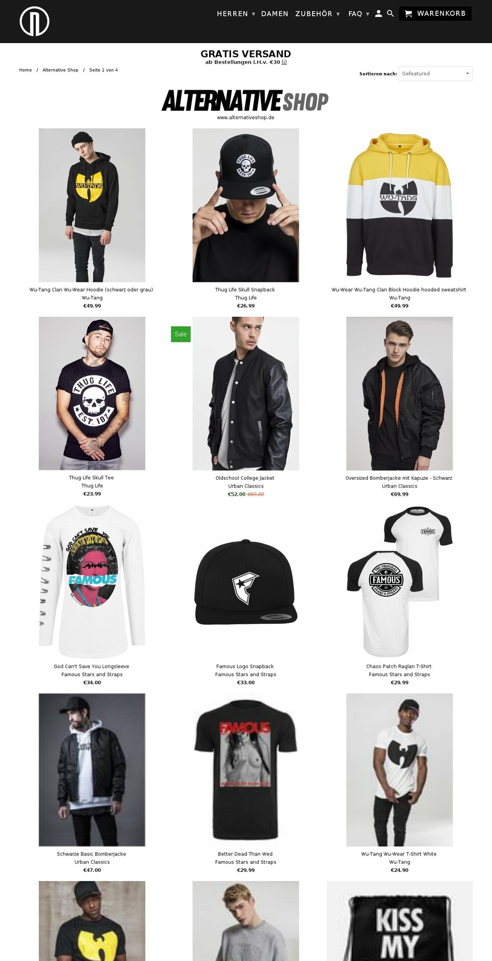 alternativeshop.de shopify website screenshot