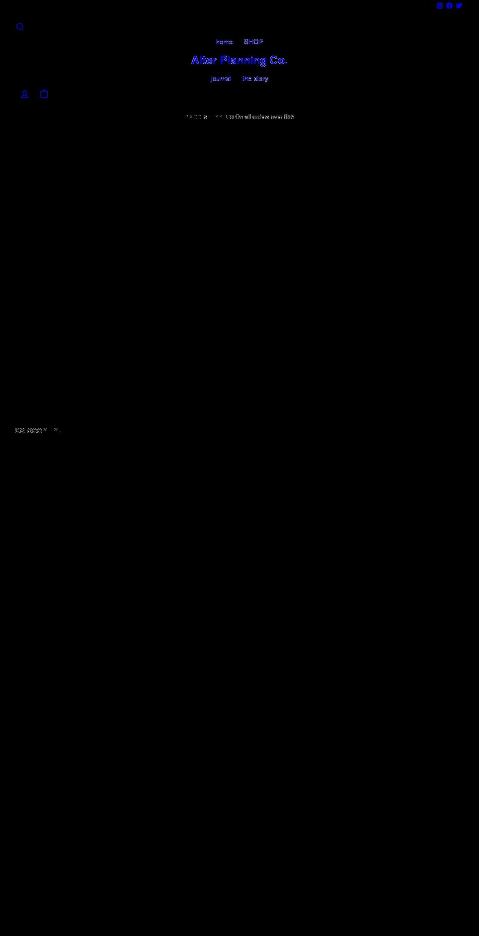 alterplanningco.com shopify website screenshot