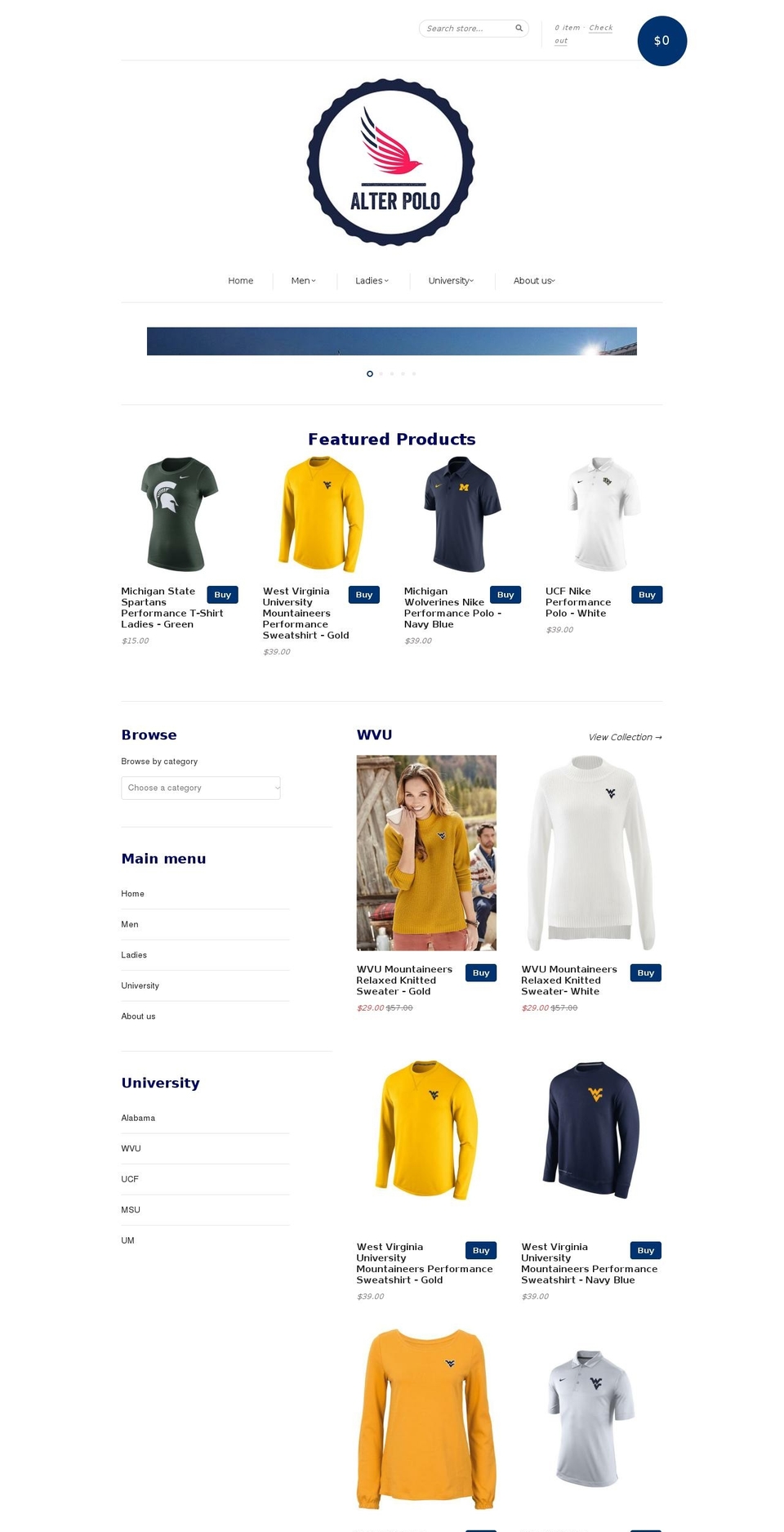 alterpolo.com — Shopify storefront screenshot