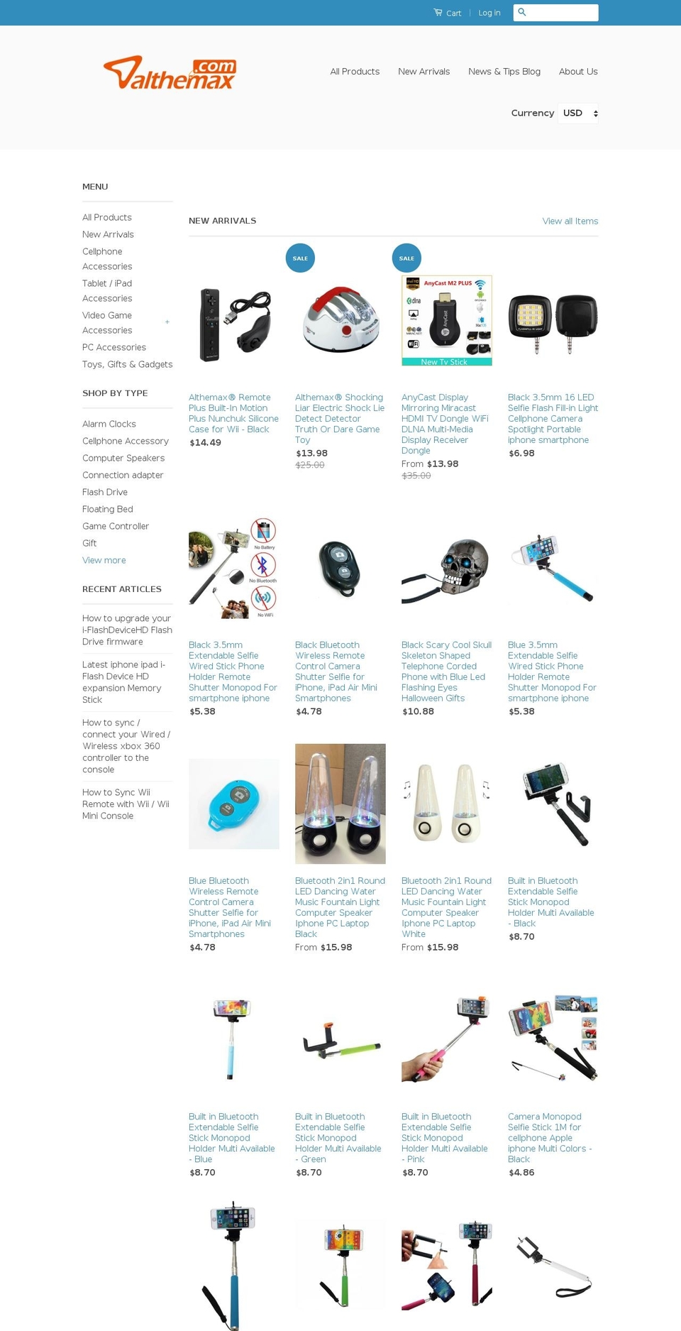 althemax.com shopify website screenshot