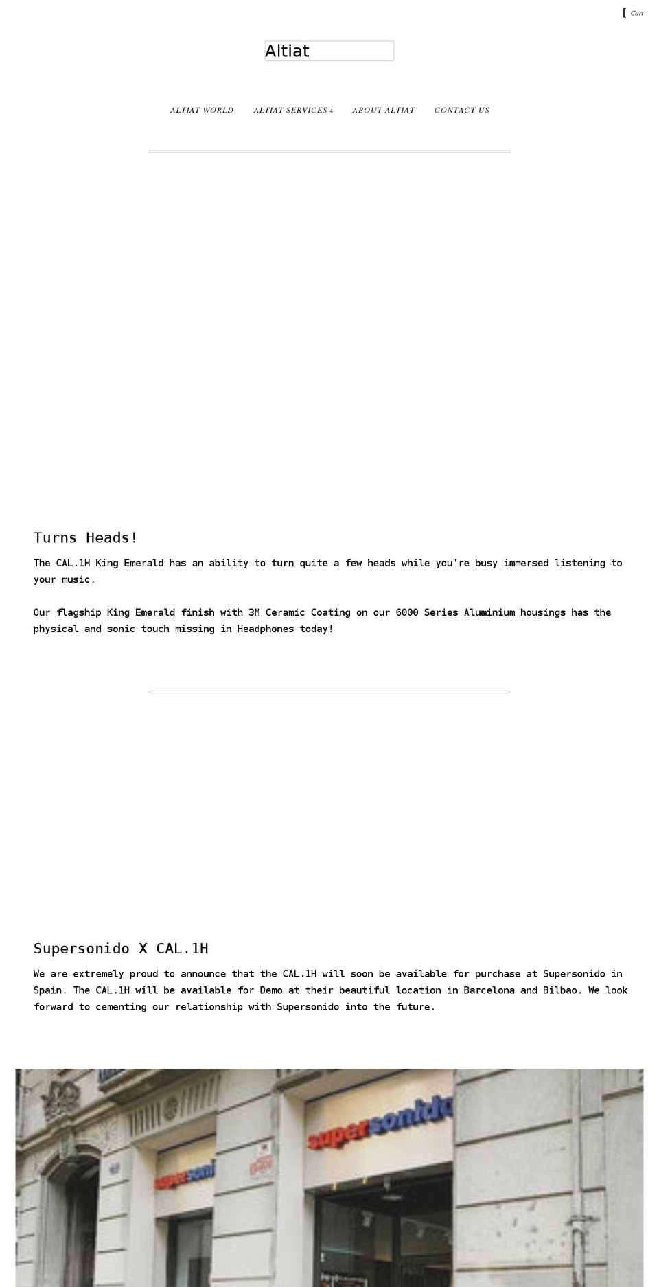 altiat.com shopify website screenshot