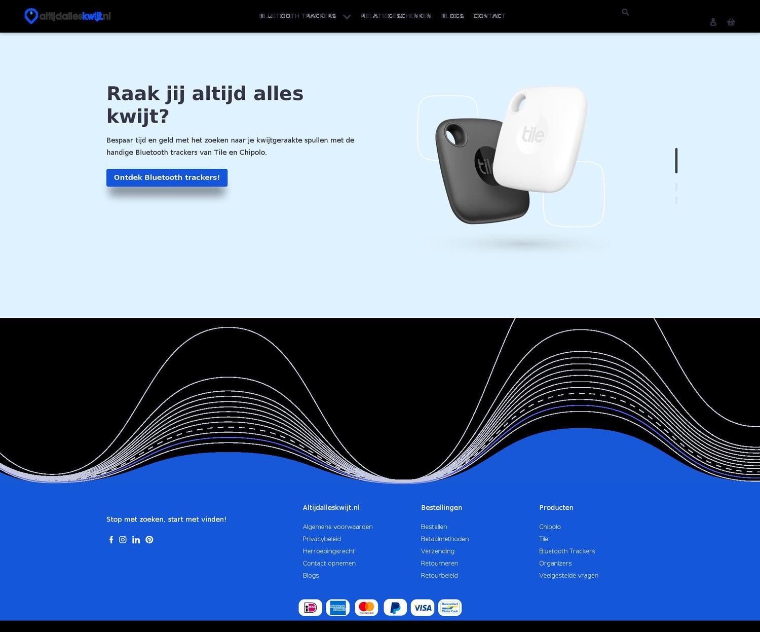 altijdalleskwijt.nl shopify website screenshot