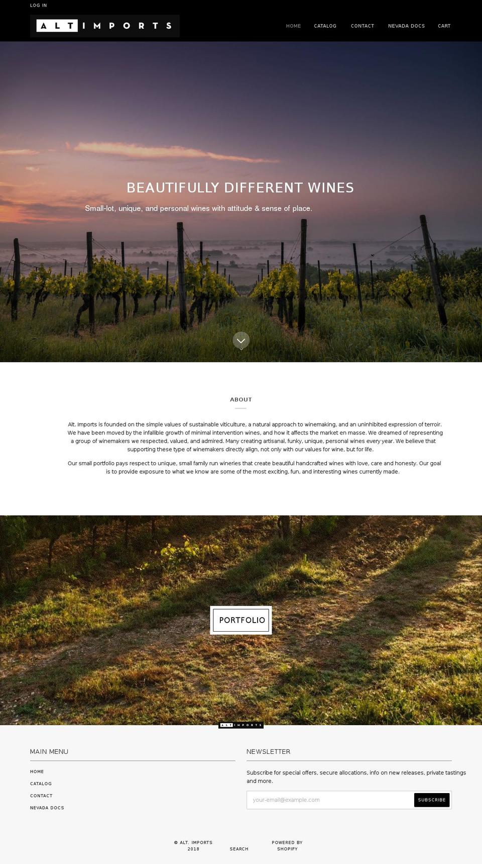 altimports.com — Shopify storefront screenshot