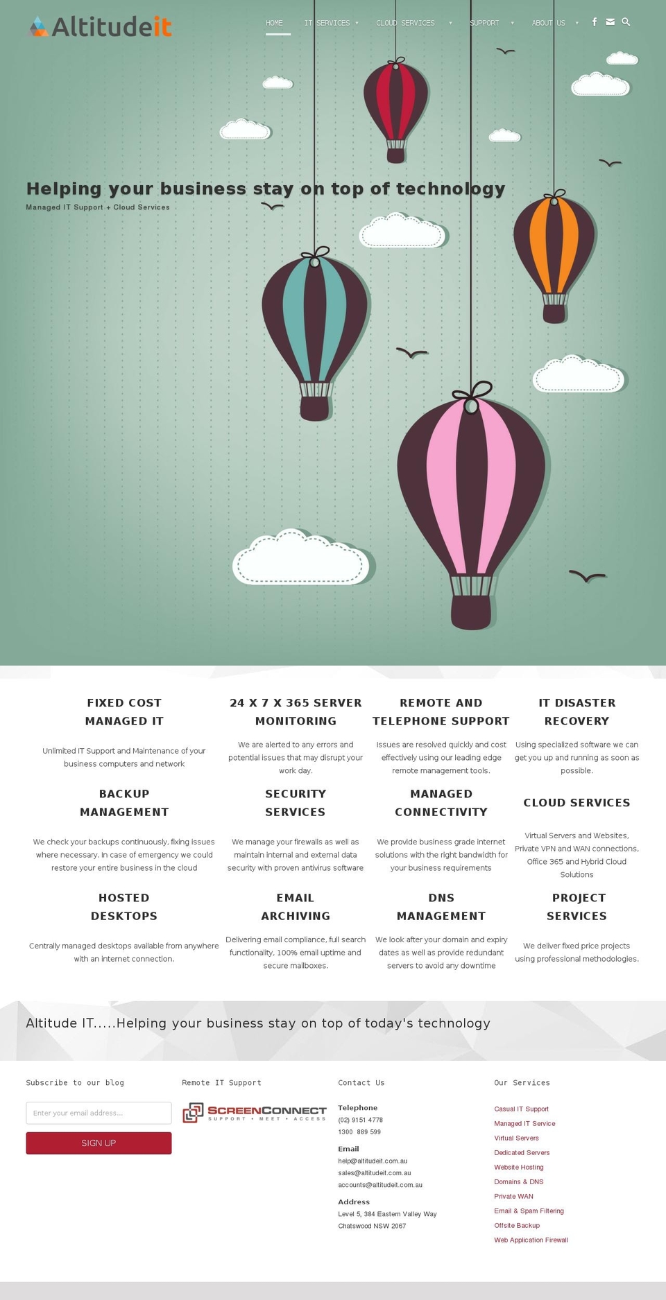 altitudeit.com shopify website screenshot