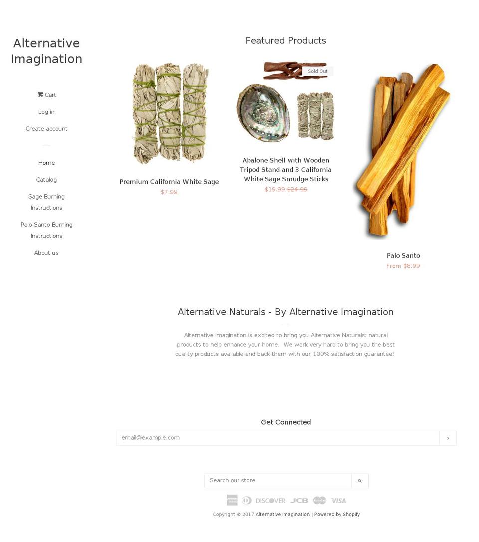 altnaturals.com shopify website screenshot