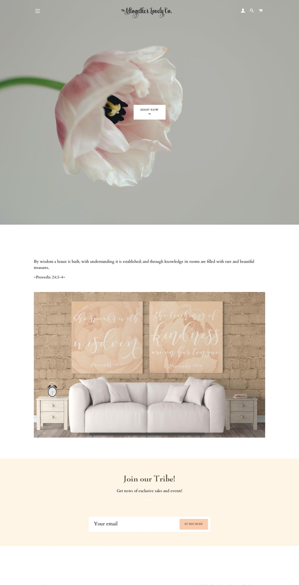 altogetherlovelyco.com — Shopify storefront screenshot