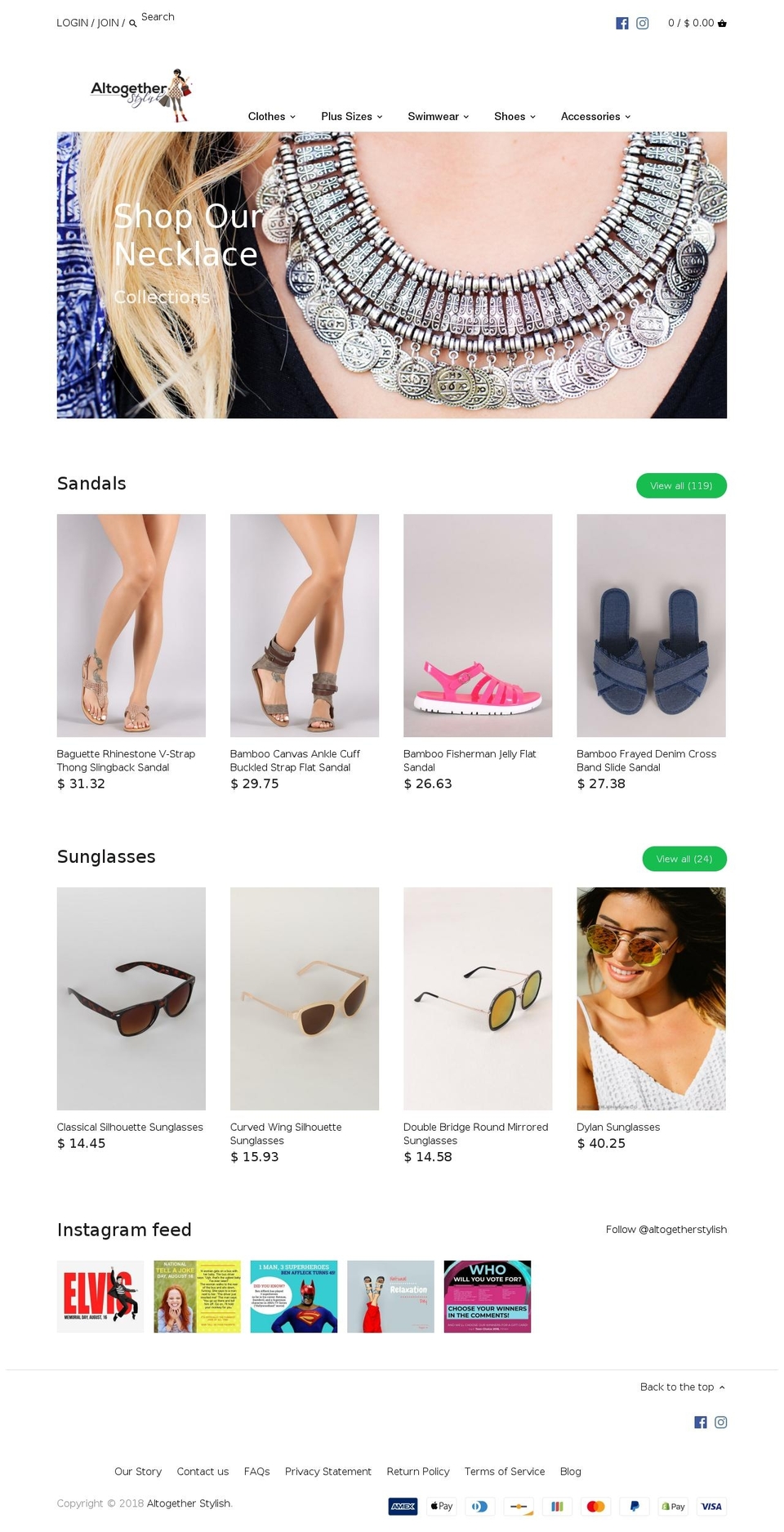 altogetherstylish.com — Shopify storefront screenshot