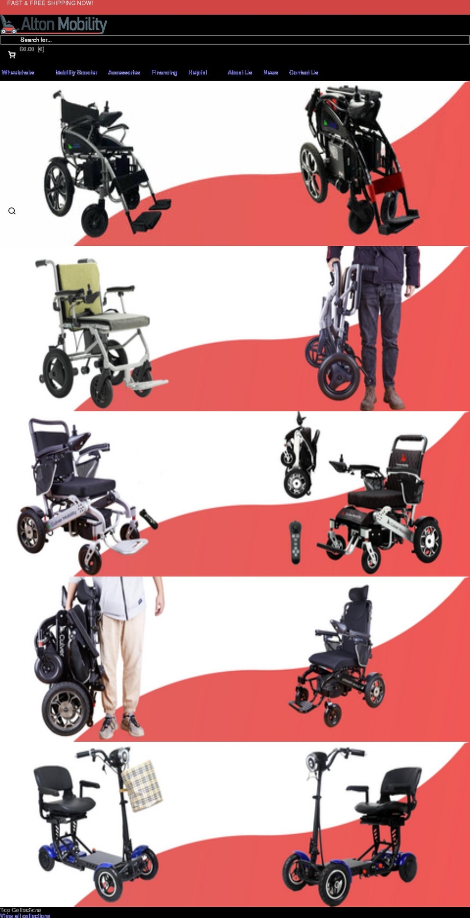 altonmobility.com shopify website screenshot