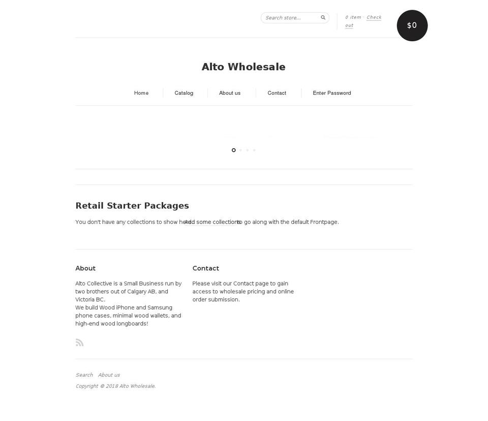 altowholesale.com — Shopify storefront screenshot