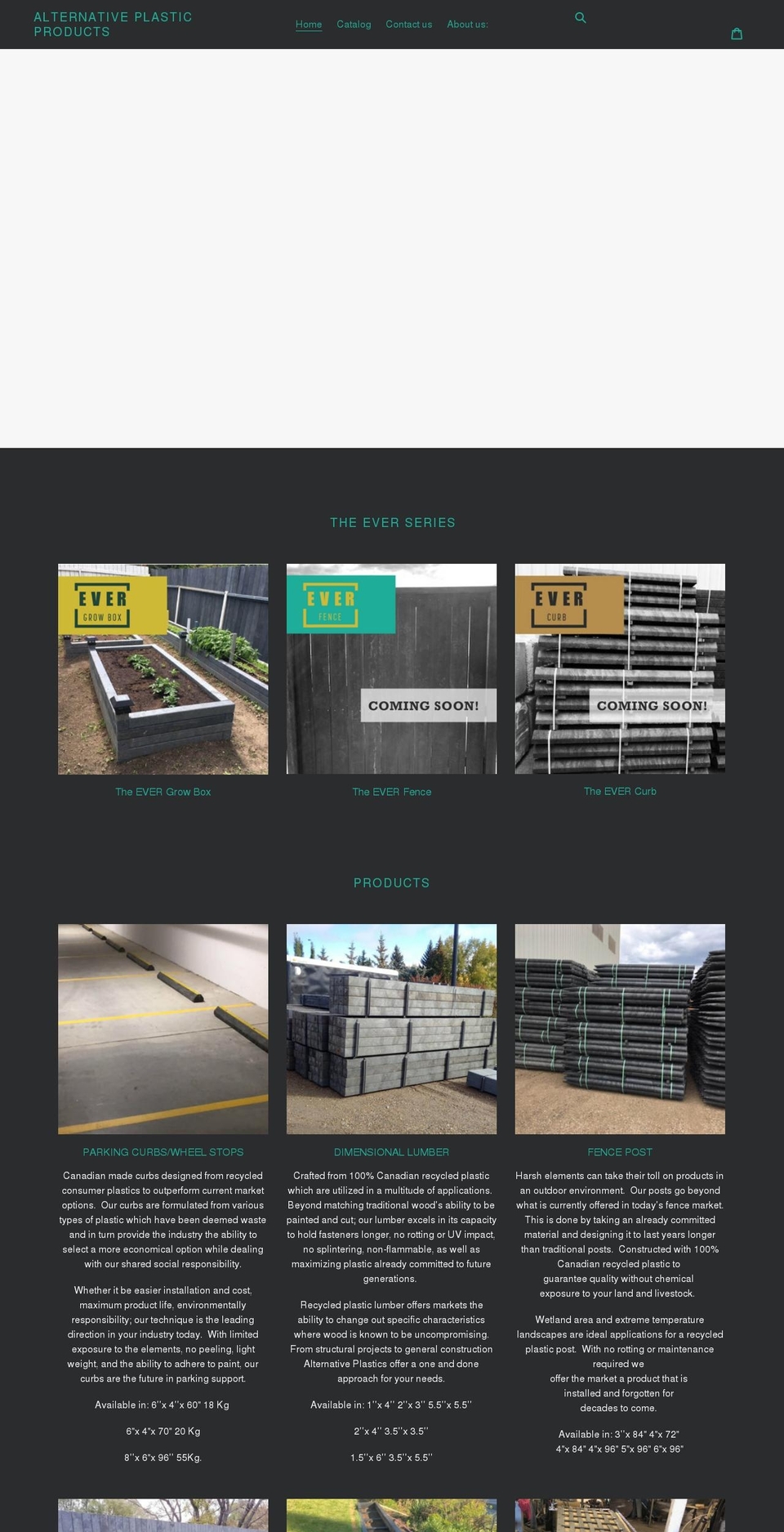 altplastic.com shopify website screenshot