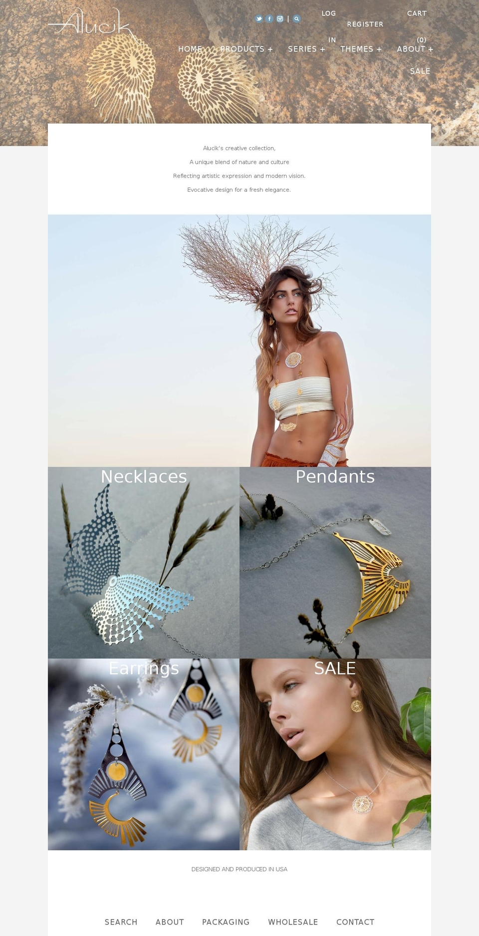 alucik.com shopify website screenshot