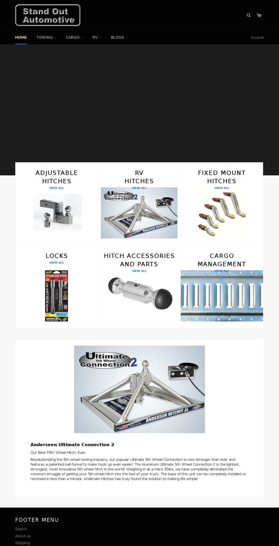 aluminumhitch.com shopify website screenshot