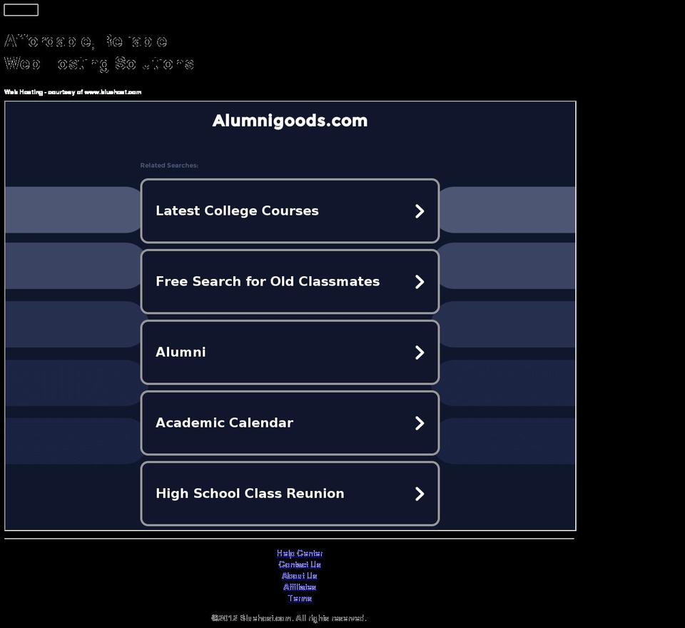 alumnigoods.com — Shopify storefront screenshot