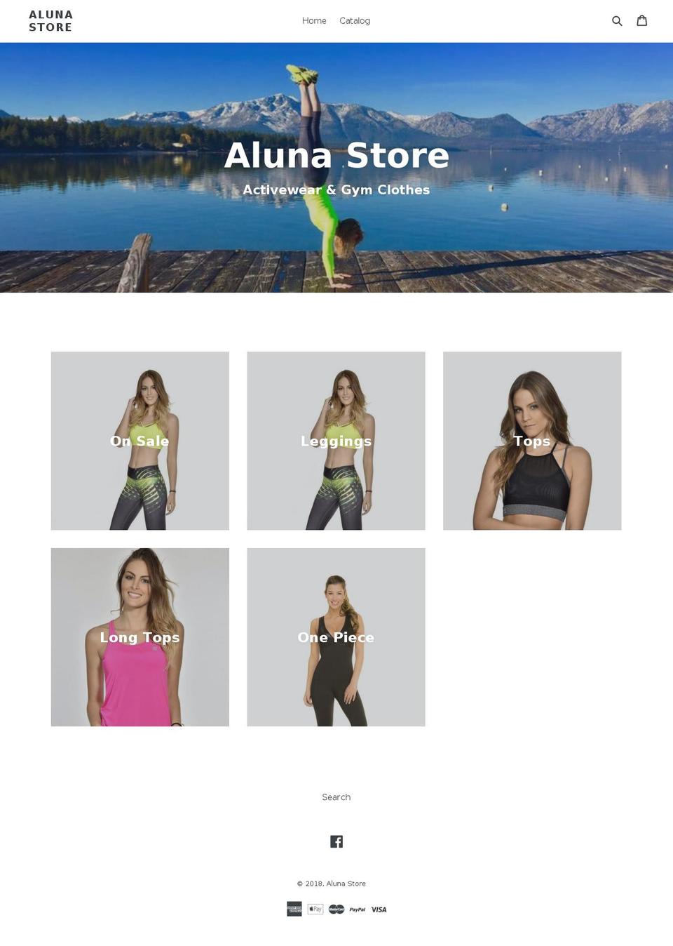 alunastore.com — Shopify storefront screenshot