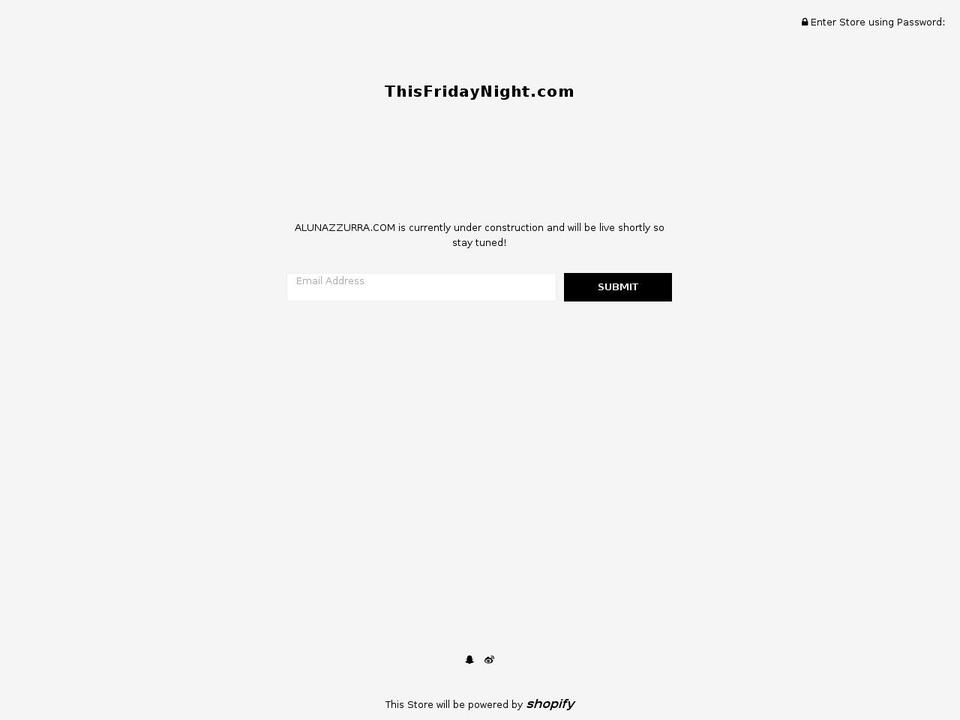 alunazzurra.com — Shopify storefront screenshot