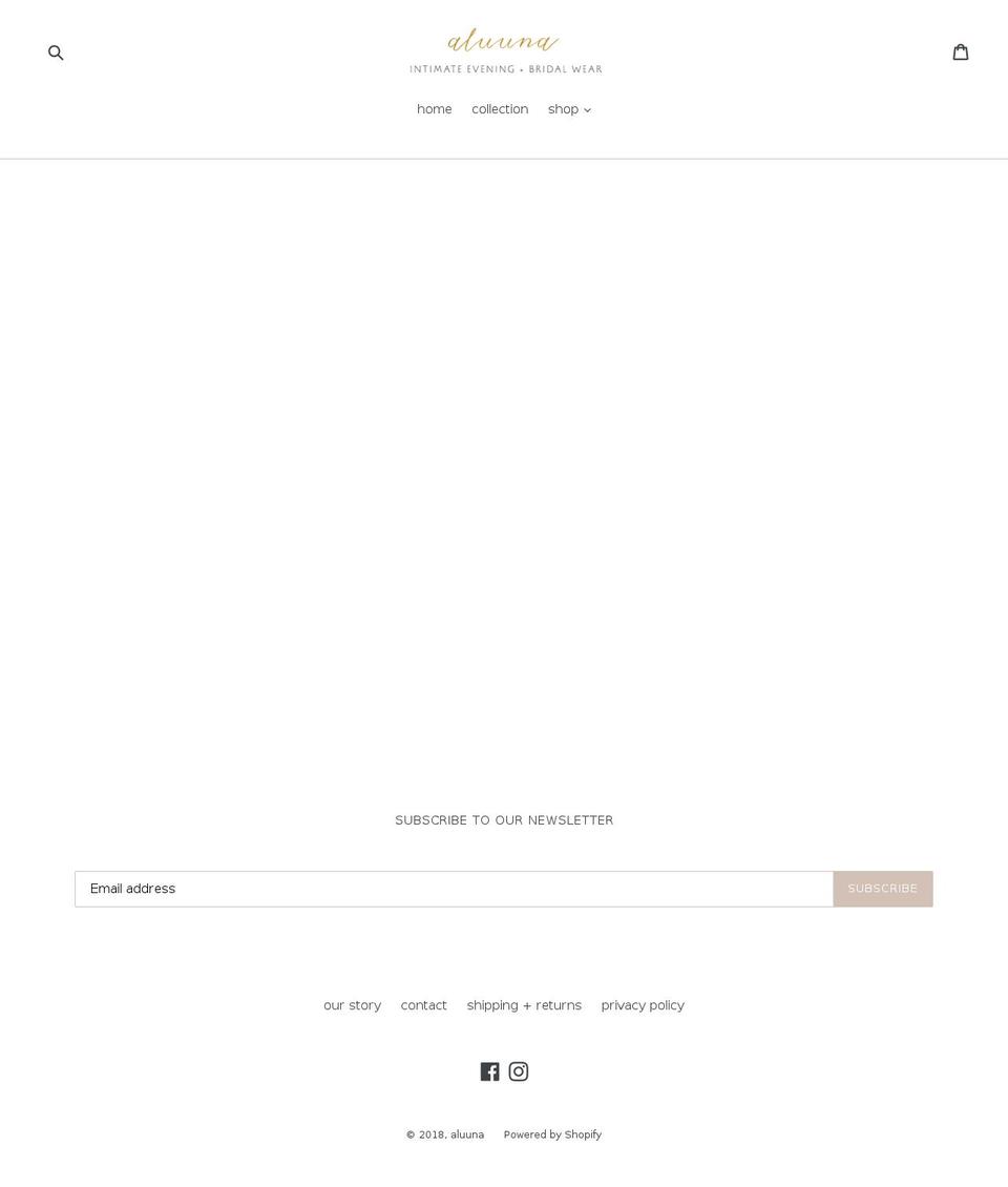 aluuna.com — Shopify storefront screenshot
