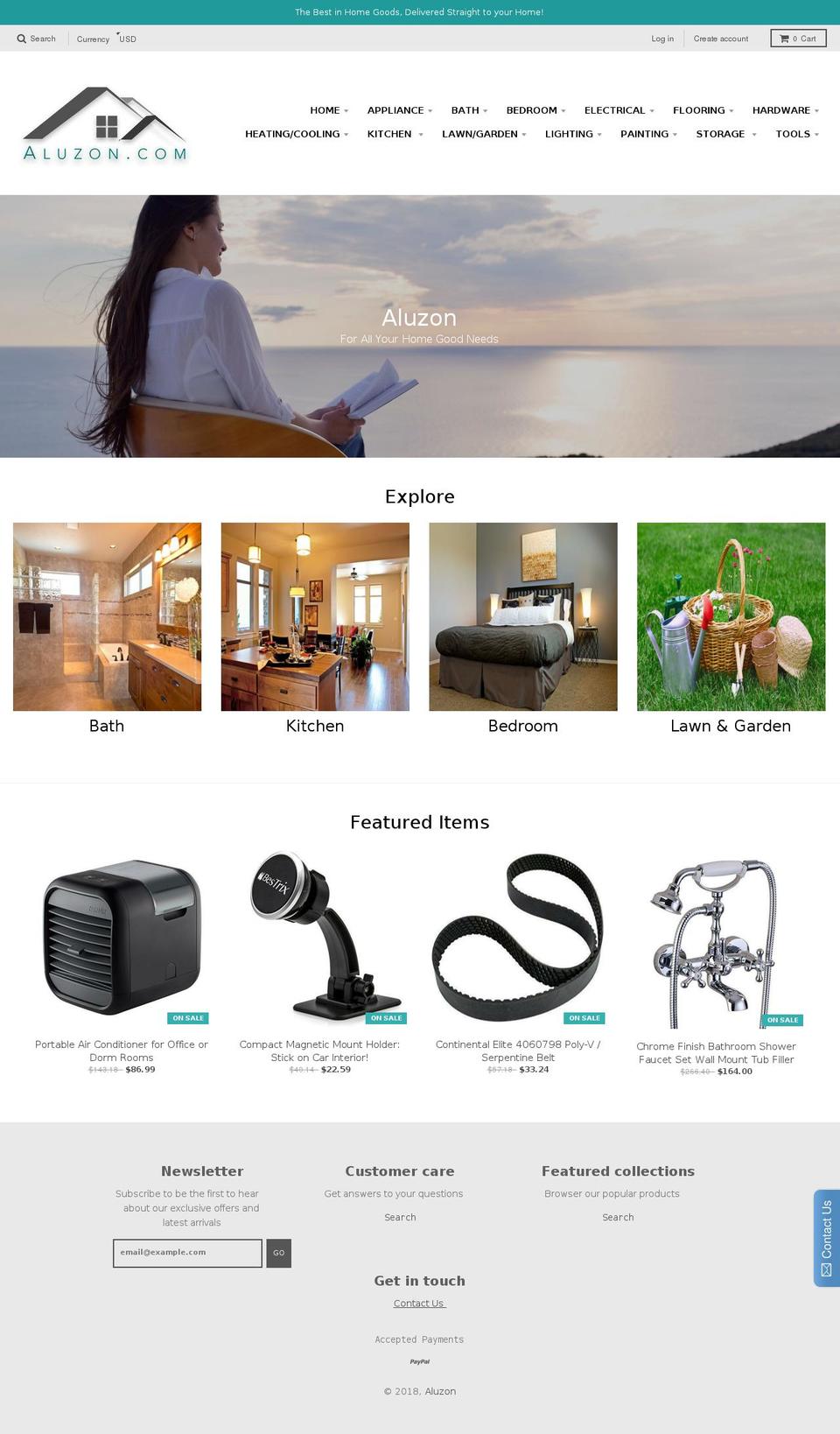 aluzon.com — Shopify storefront screenshot