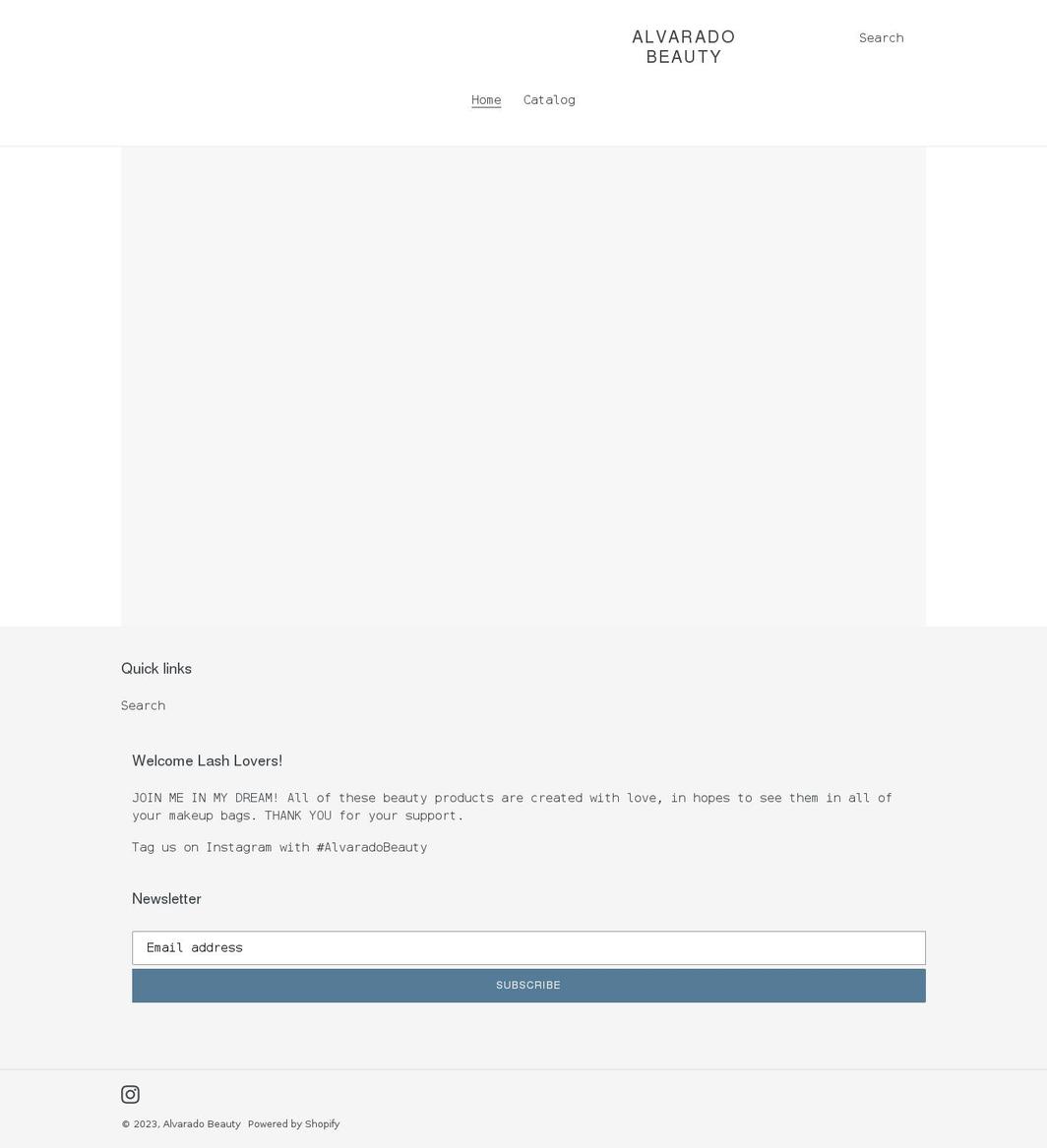 alvaradobeauty.com shopify website screenshot