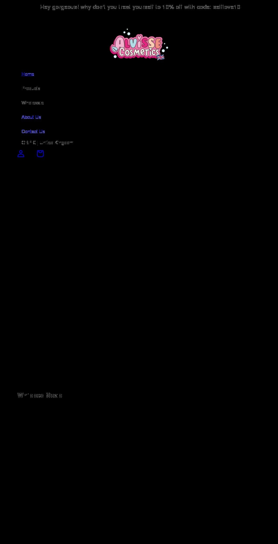 alvisse-cosmetics.com shopify website screenshot