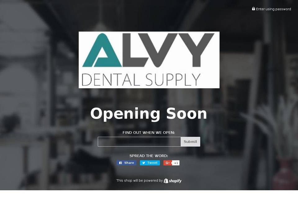 alvydental.com shopify website screenshot