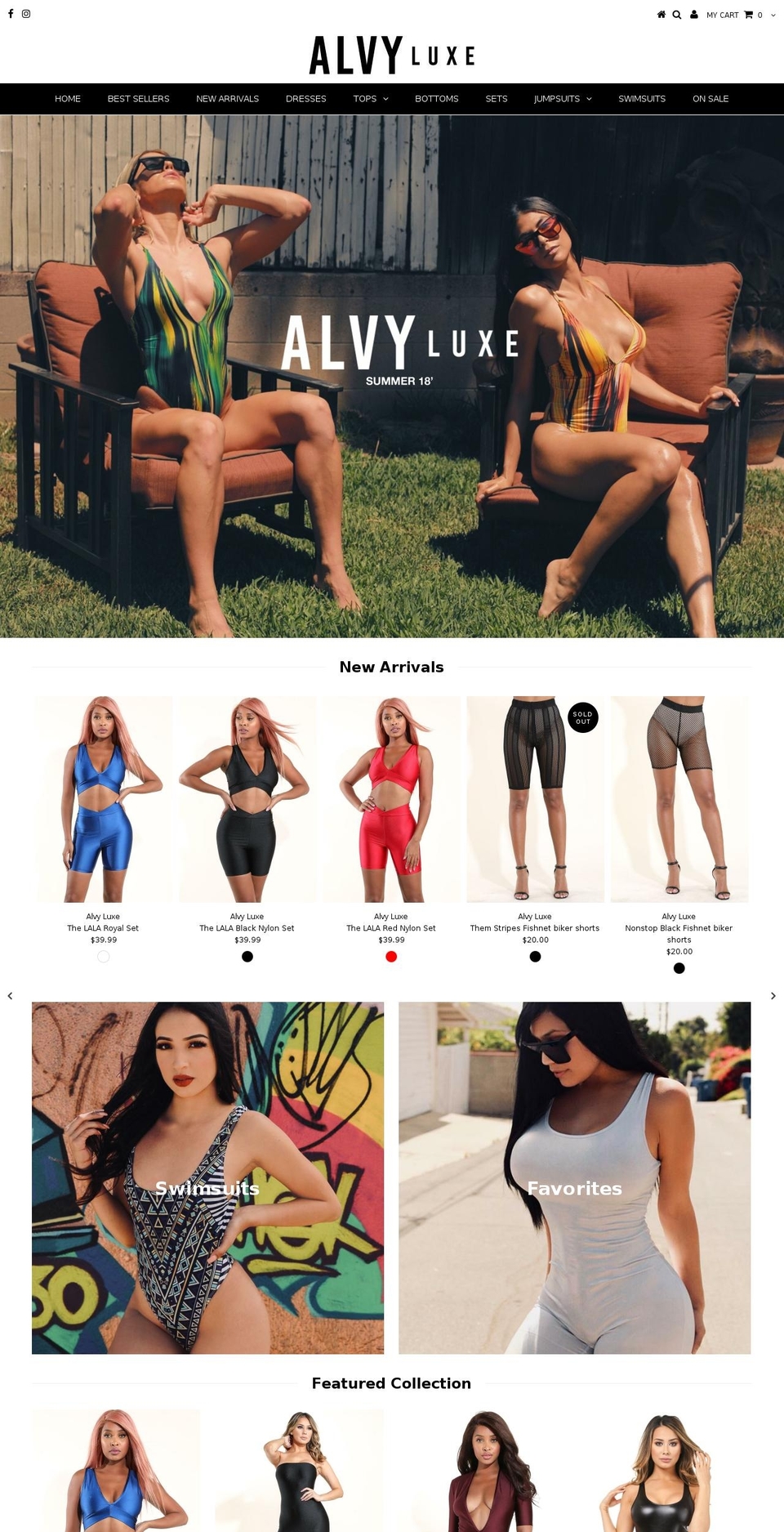 alvyluxe.com shopify website screenshot