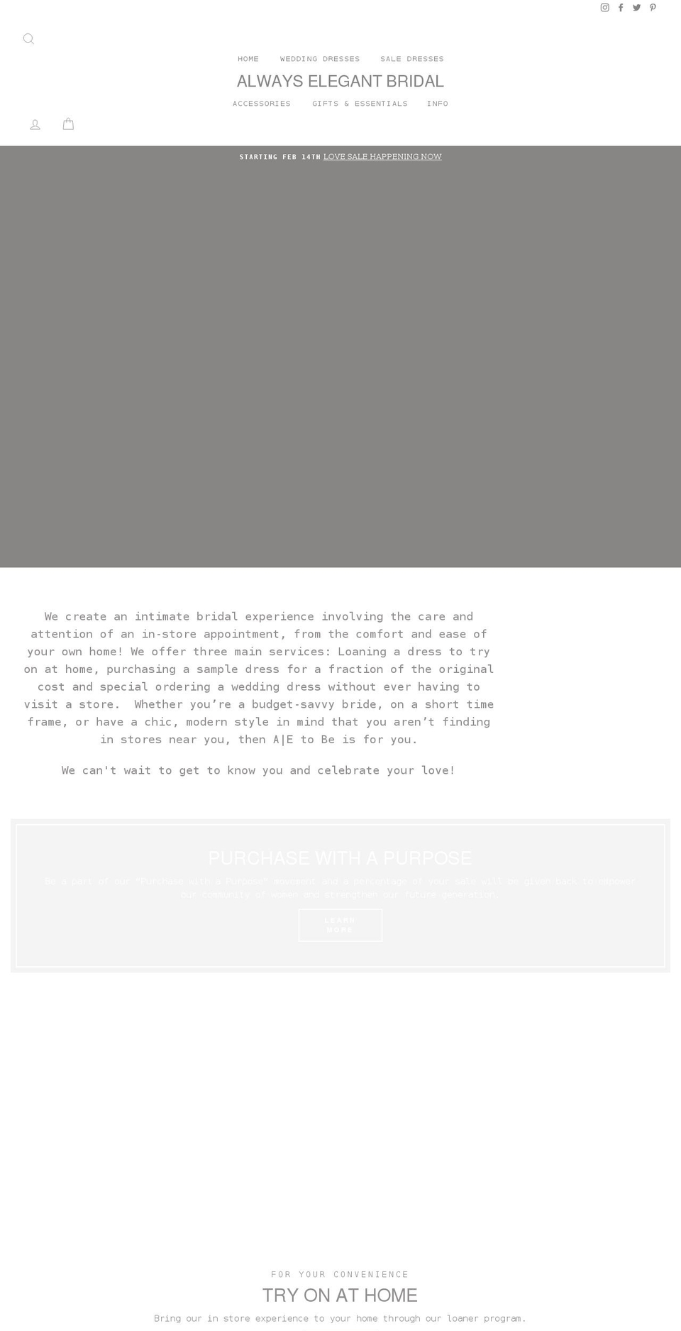 always-elegant-bridal.myshopify.com shopify website screenshot