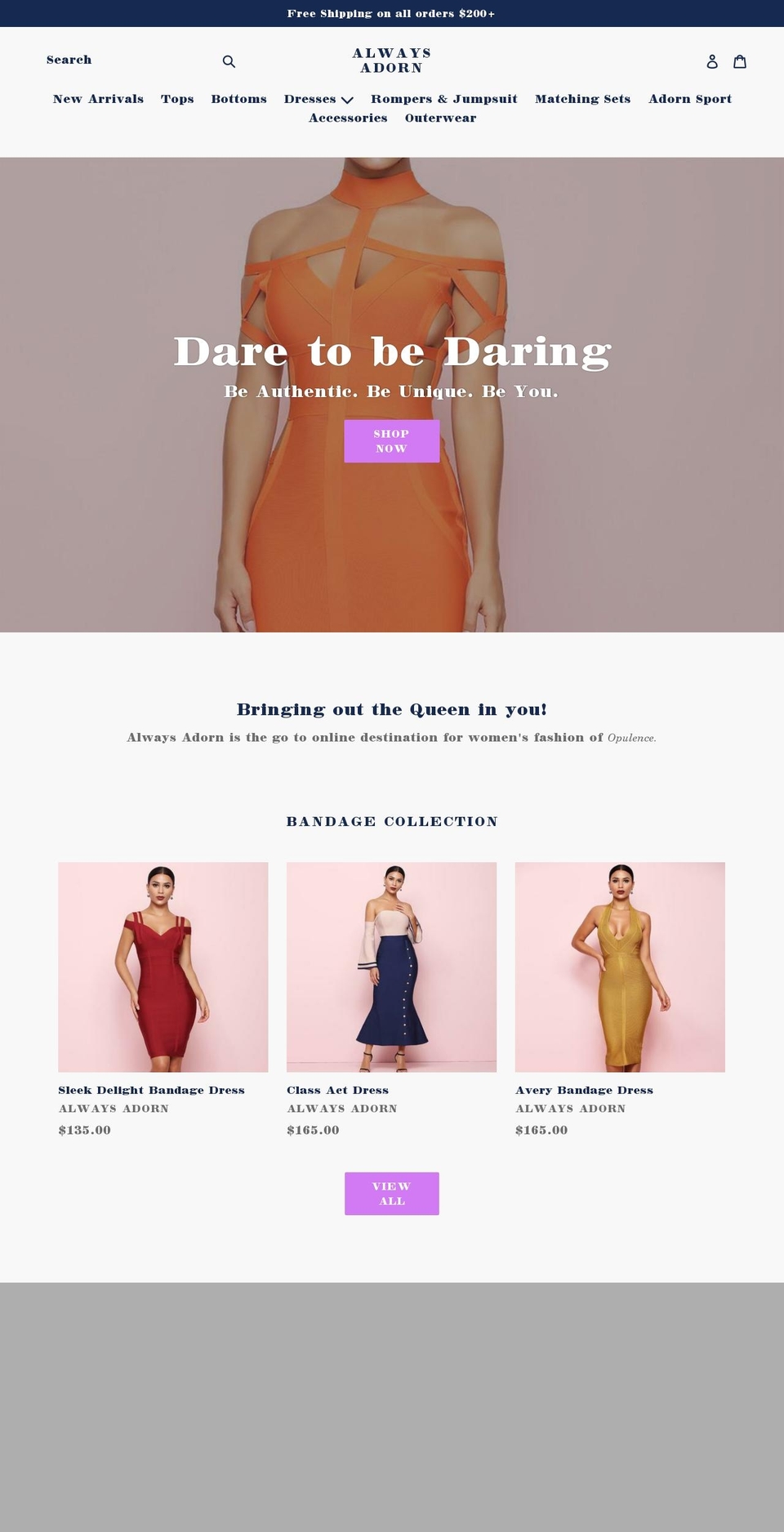 alwaysadorn.com — Shopify storefront screenshot