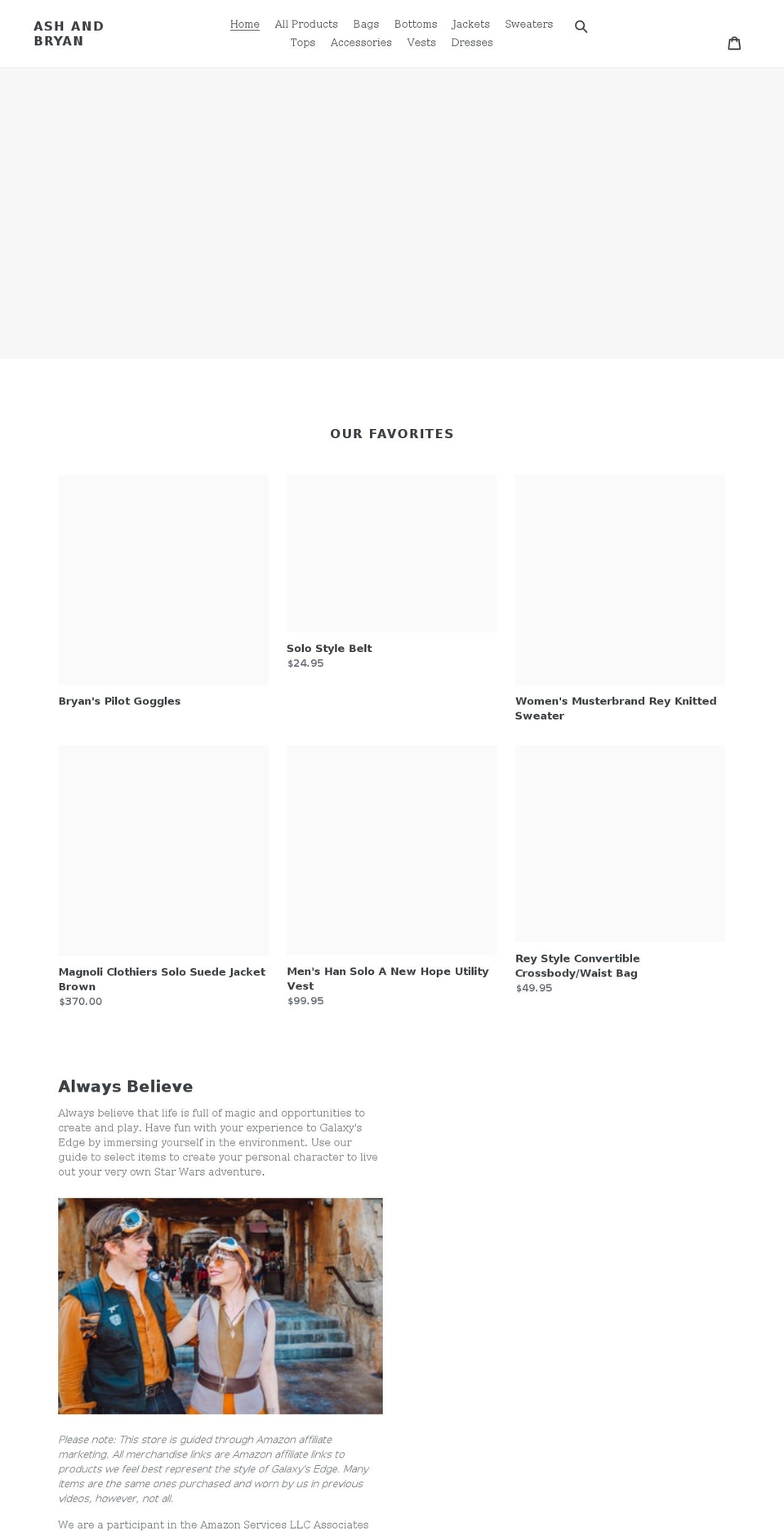 alwaysbelieveguide.com shopify website screenshot