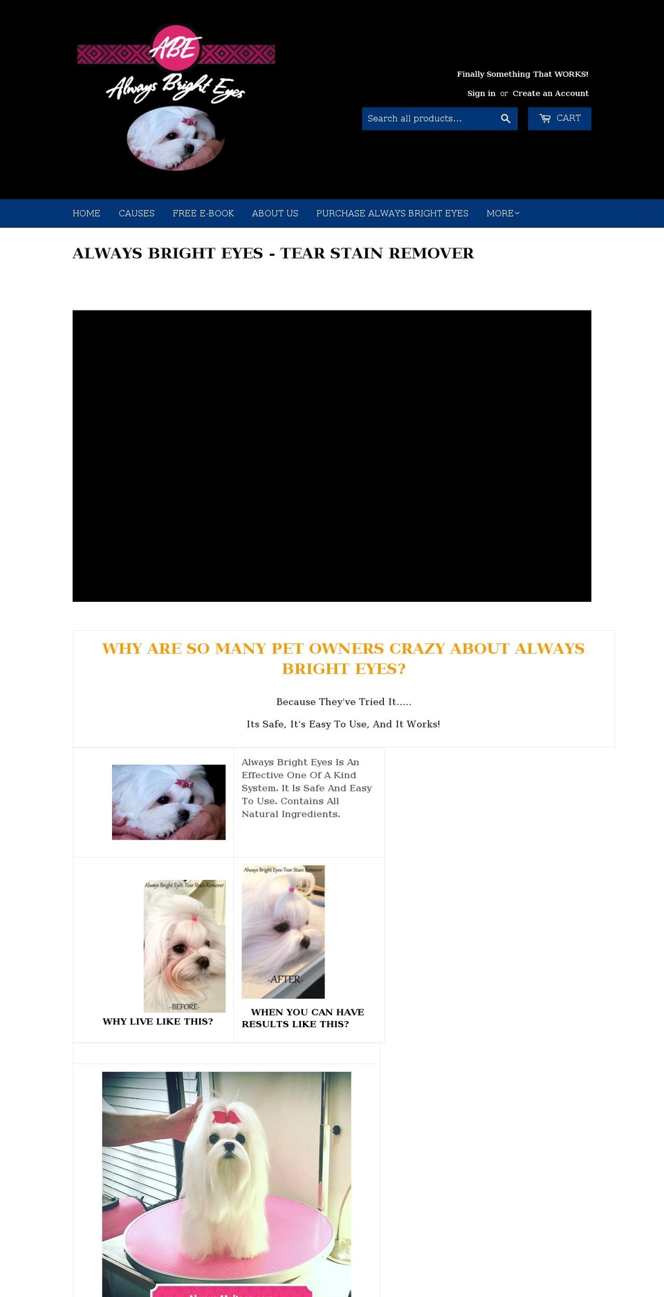 alwaysbrighteyes.com shopify website screenshot