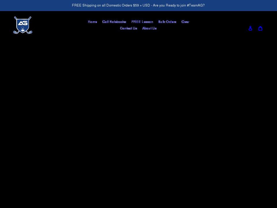 alwaysgrindgolf.com shopify website screenshot