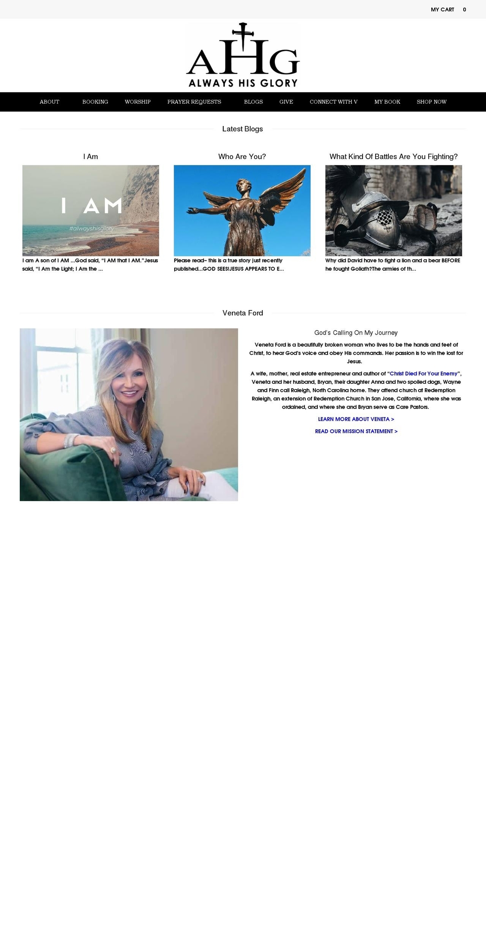 alwayshisglory.com shopify website screenshot