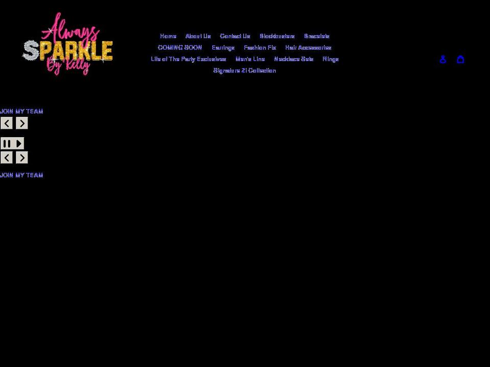 alwayssparkleboutique.com shopify website screenshot