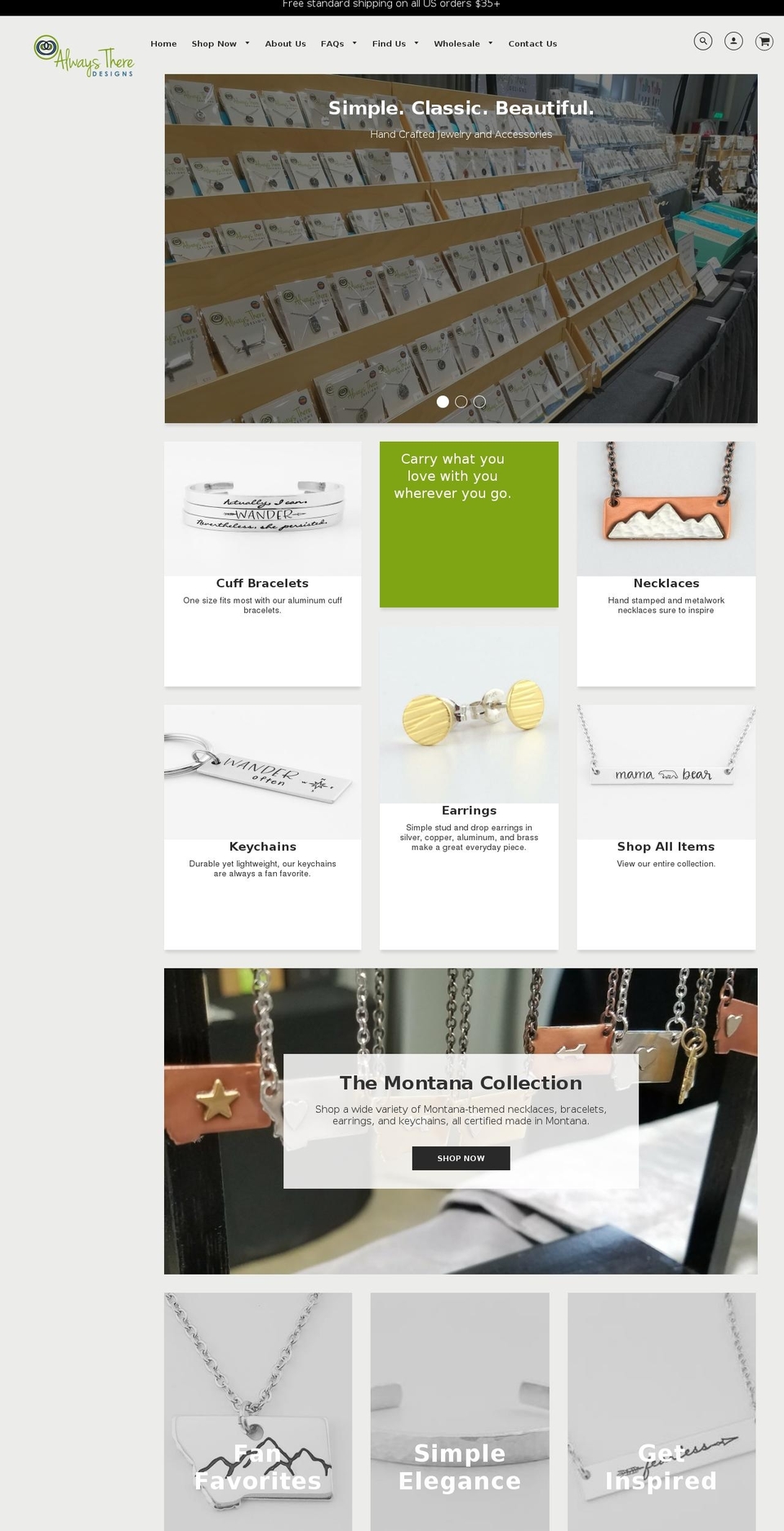 alwaystheredesign.com — Shopify storefront screenshot