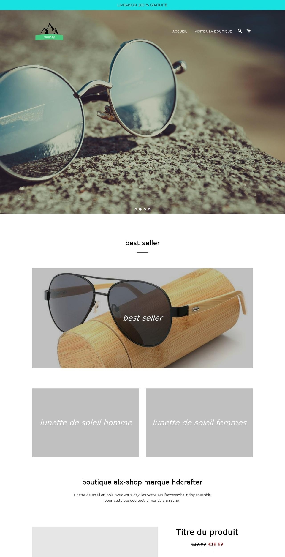 alx-shop.com — Shopify storefront screenshot