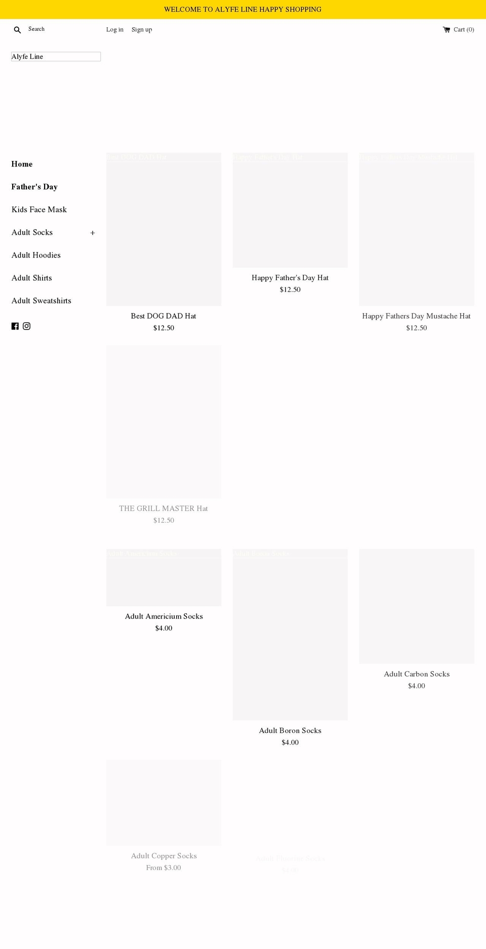 alyfeline.com shopify website screenshot