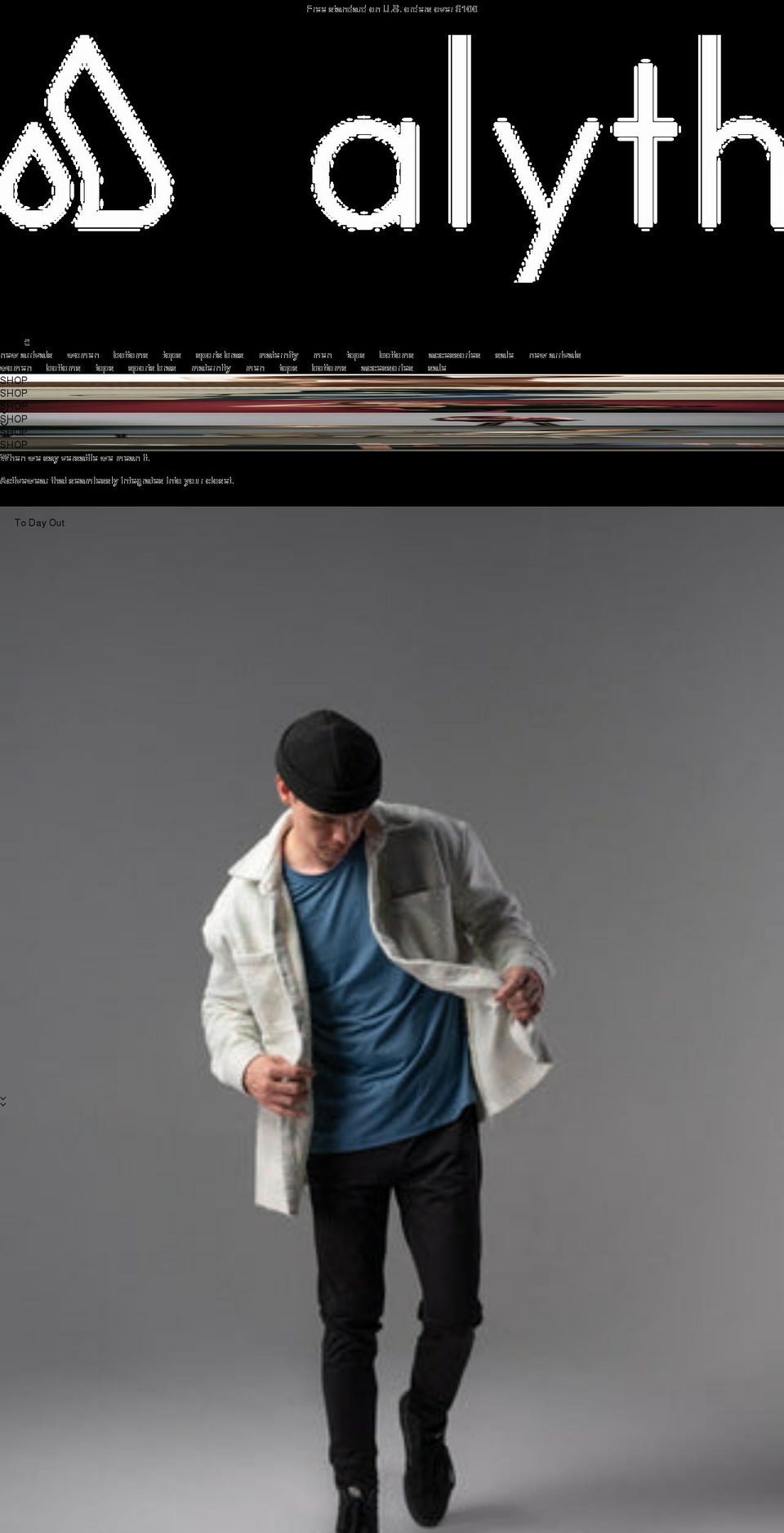 alythactive.com shopify website screenshot