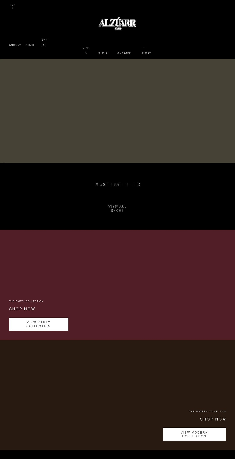 alzuarr.com shopify website screenshot